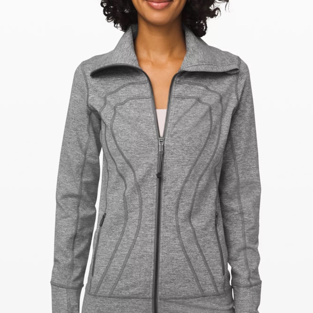 Lululemon Athletica Heather Gray Zip-Up Jacket
